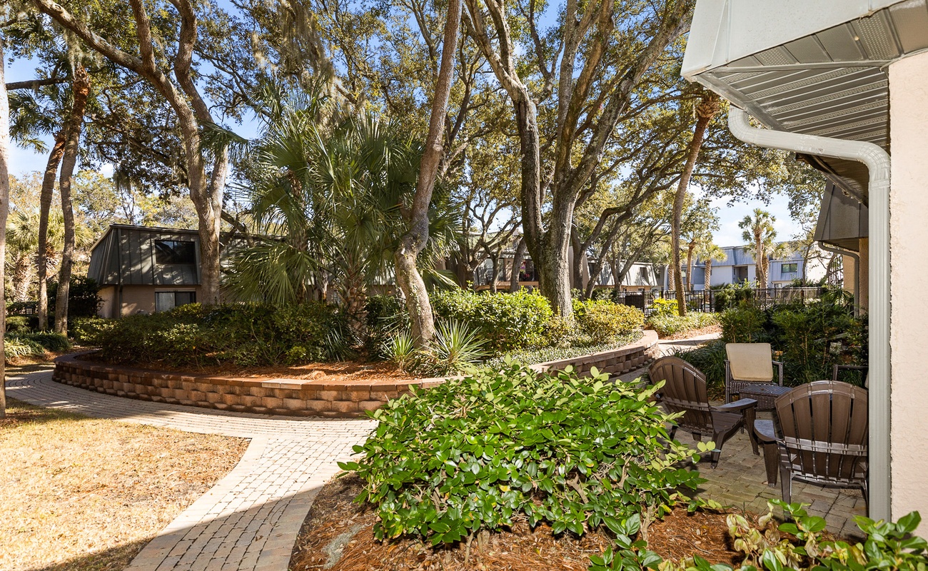 Pathway to the Pool from the Back Patio