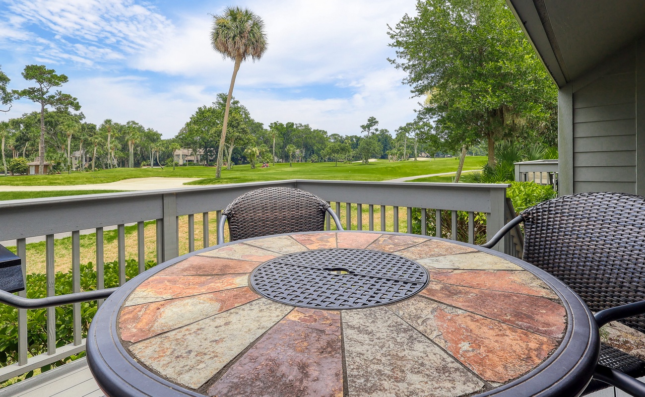 Patio with Golf Course Views