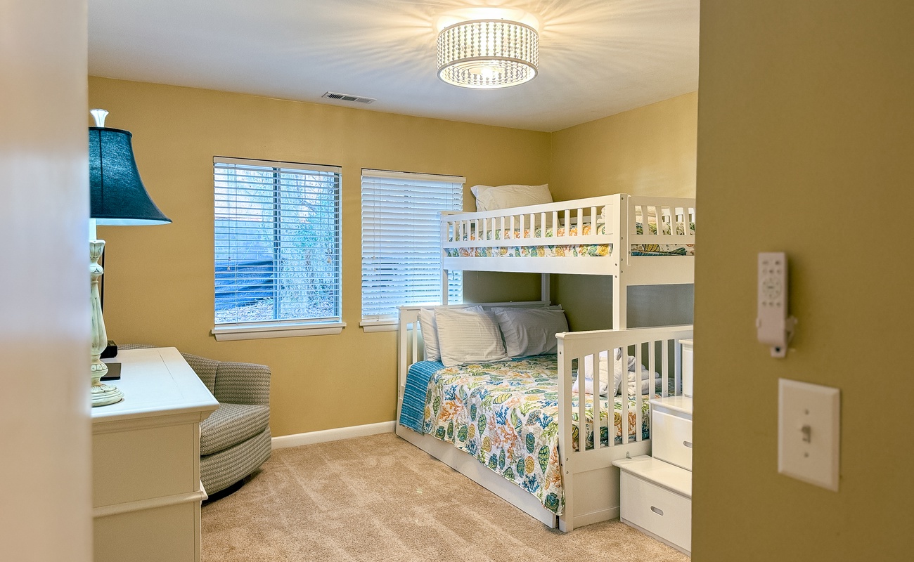 Guest Room with Twin Over Full Bunk