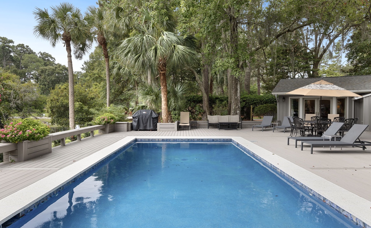 Pool Deck and Backyard Oasis