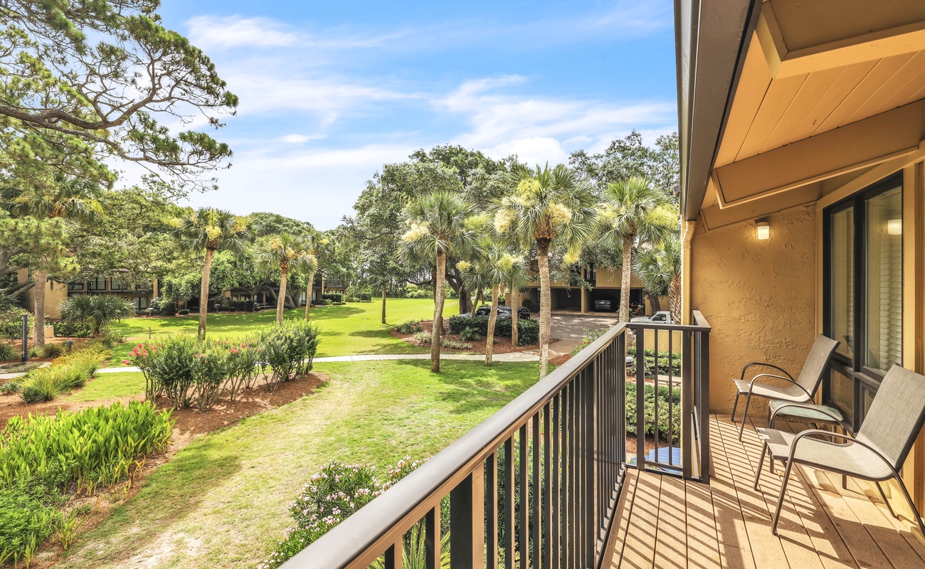 Private Patio with View of Community Pool