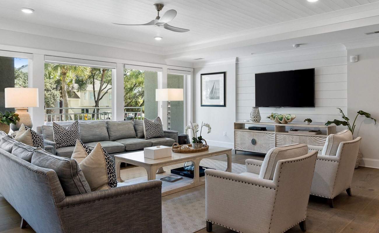 Living Area with Balcony Access