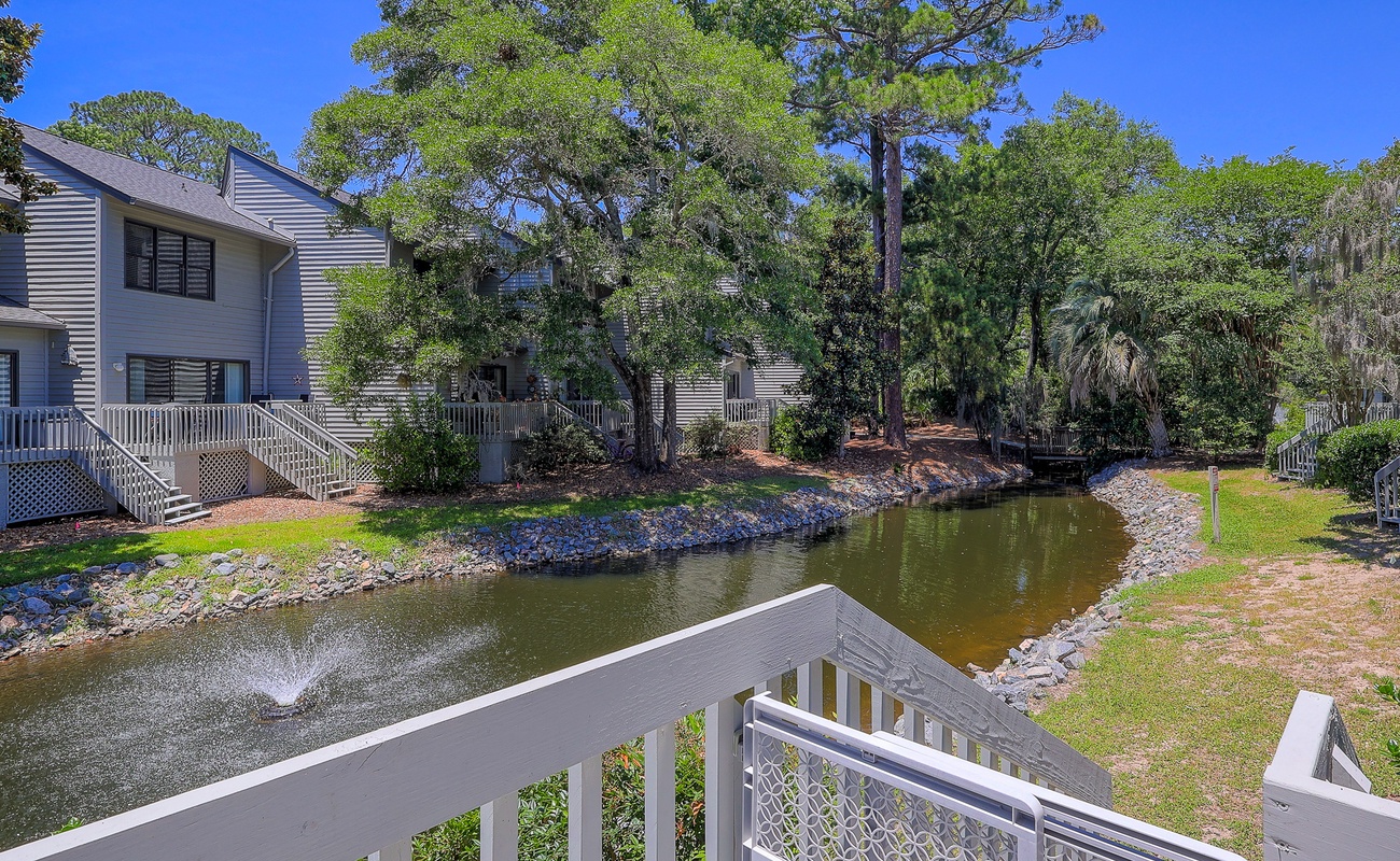 Porch with Lagoon Views and Private Charcoal Grill