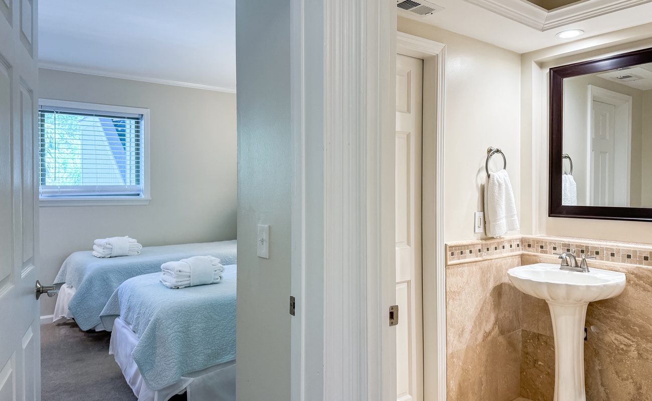 Guest Bathroom and Double Twin Suite