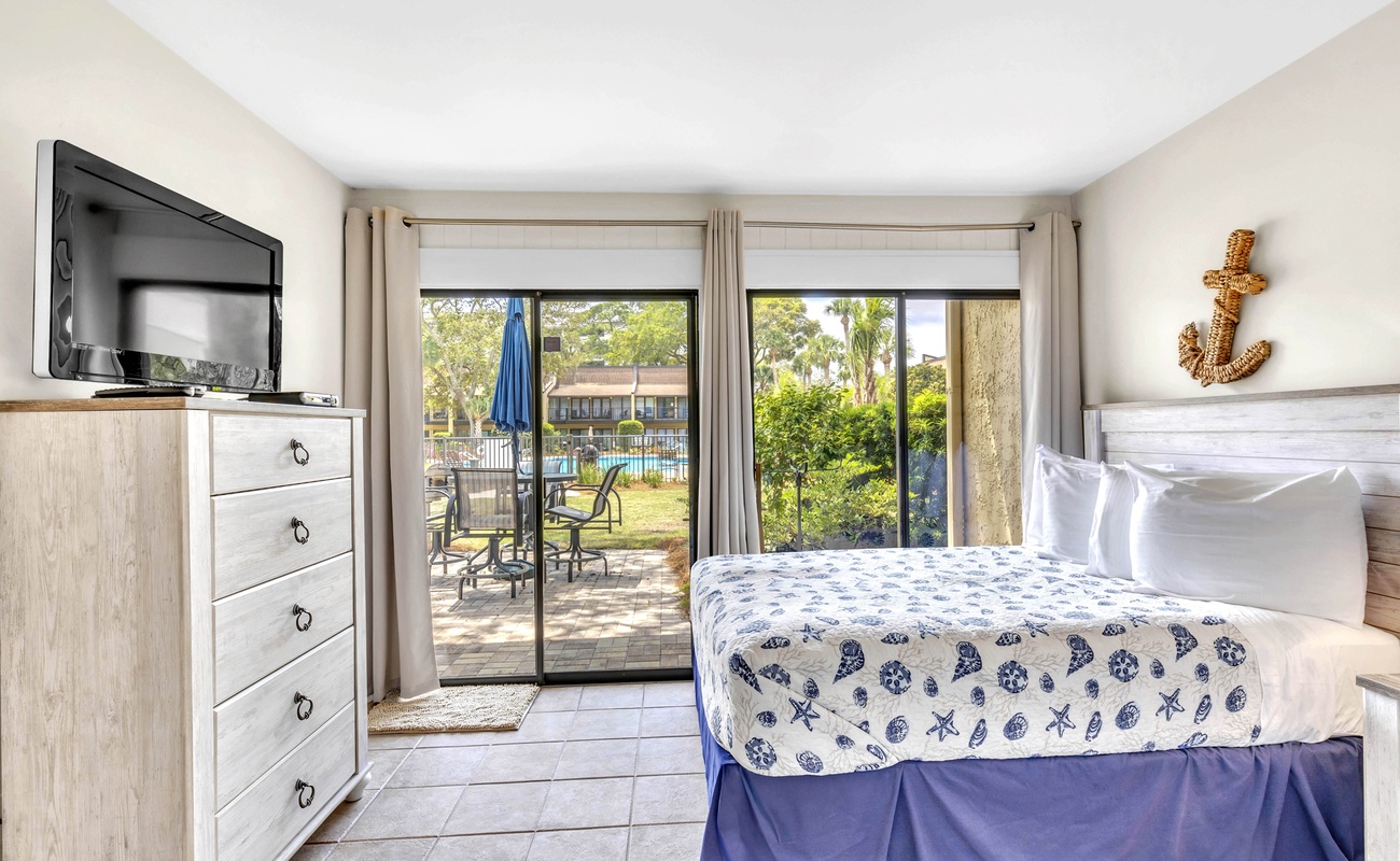 Lower-Level Guest Bedroom with Full Beds