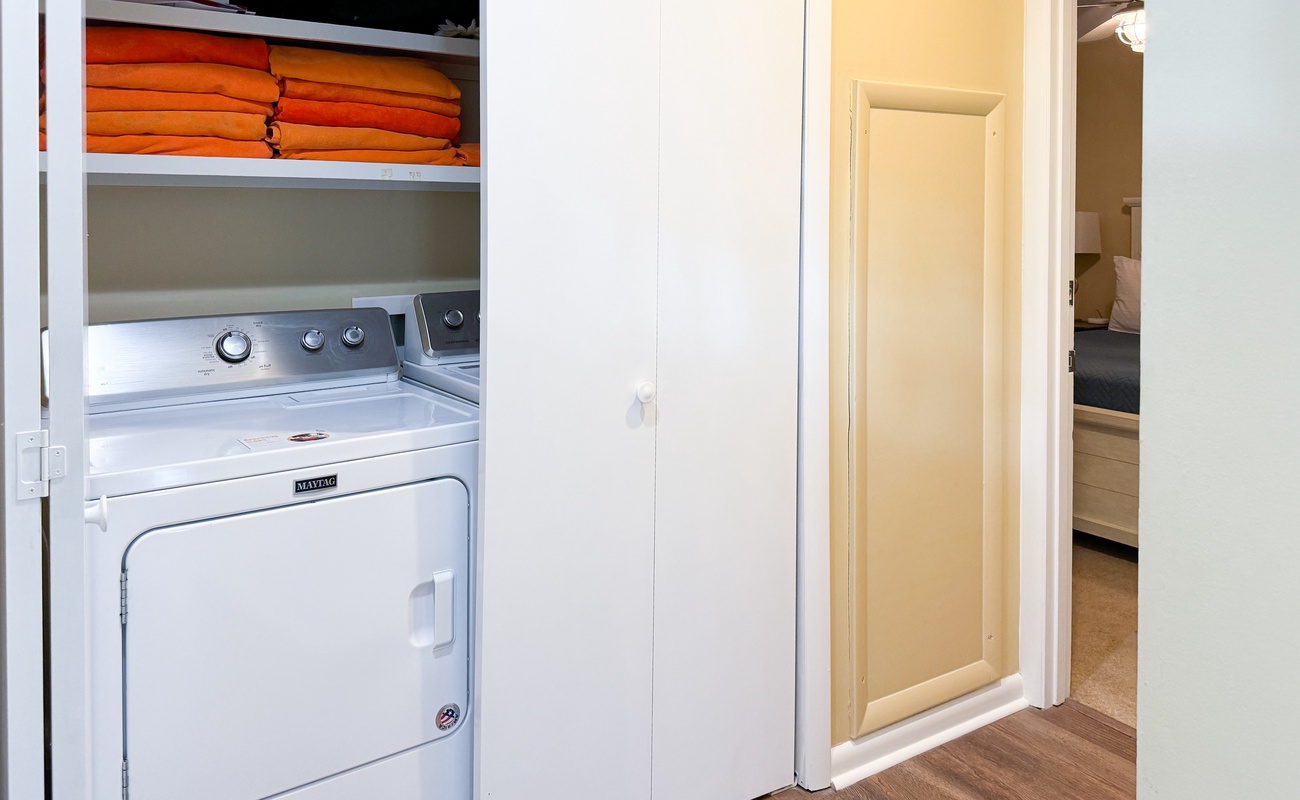 Laundry Closet in Hall