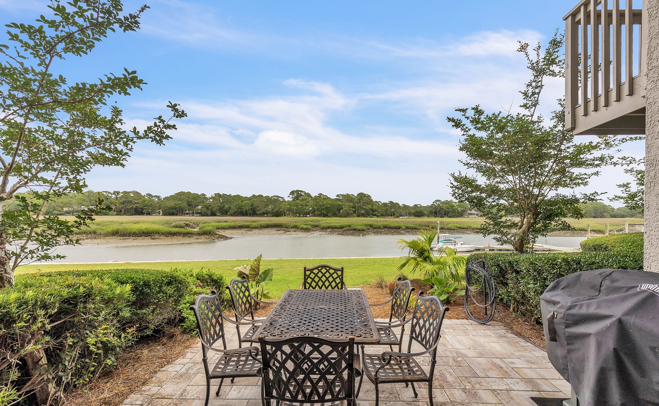 Private Patio Overlooking Braddock Cove