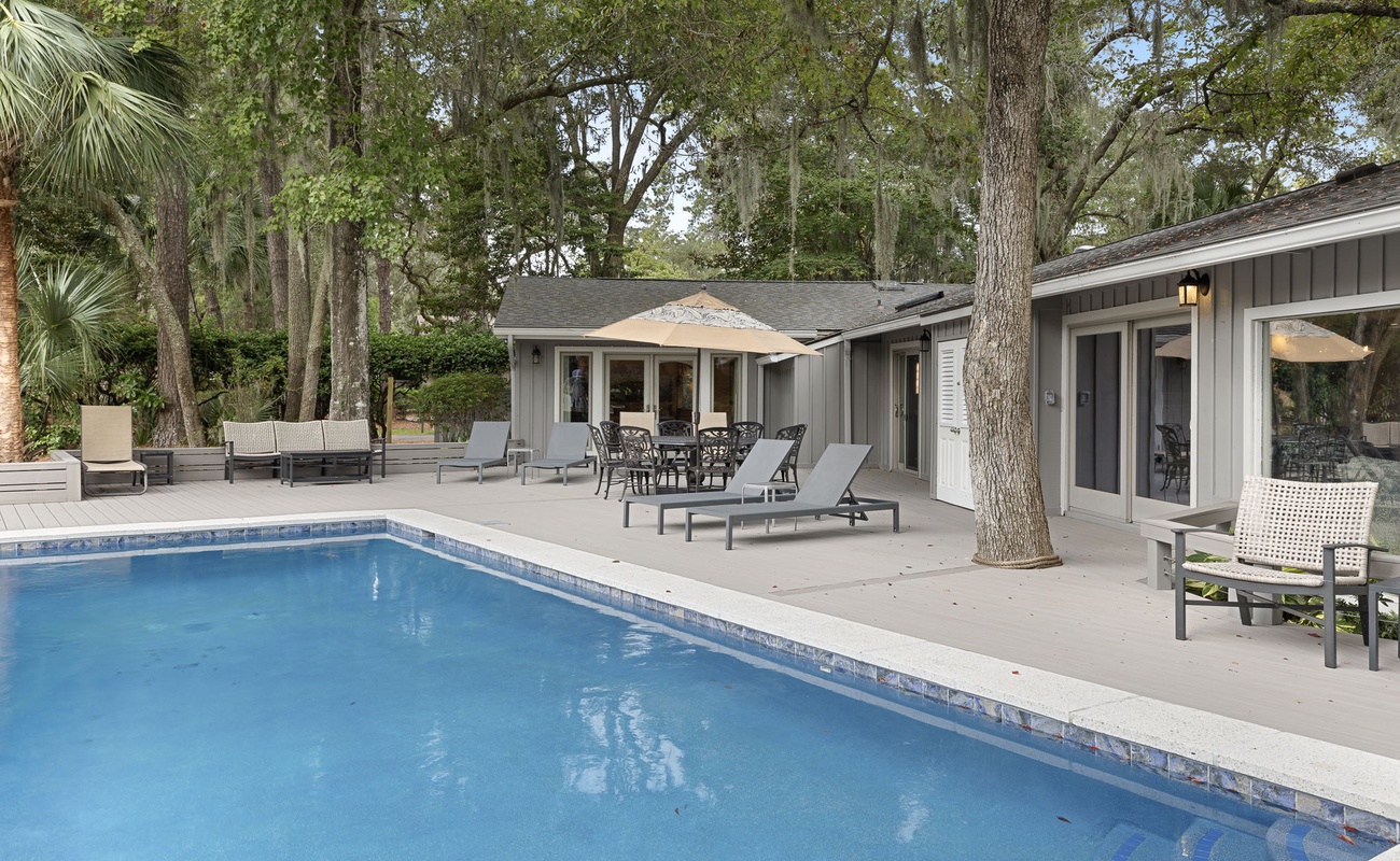 Pool Deck and Backyard Oasis