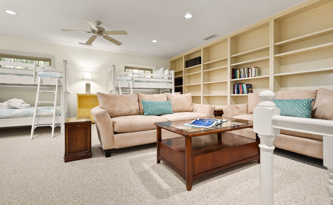 2nd Floor Bunk Room with 2 Twin over Full Bunk Beds
