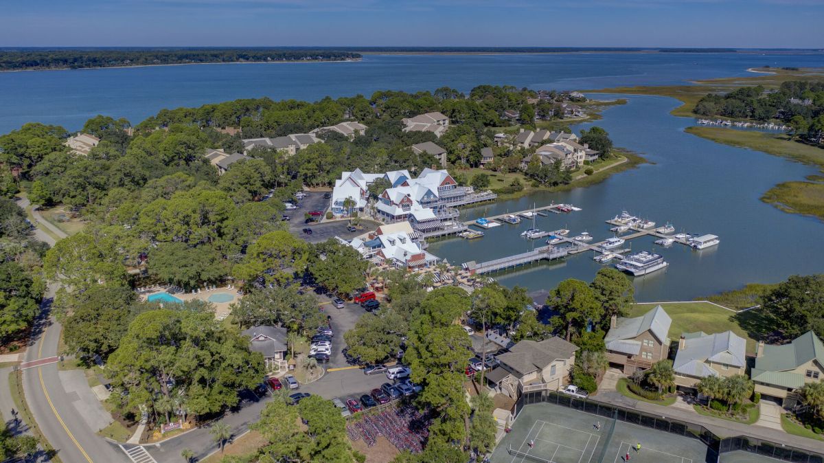 Aerial View of South Beach Marina Village