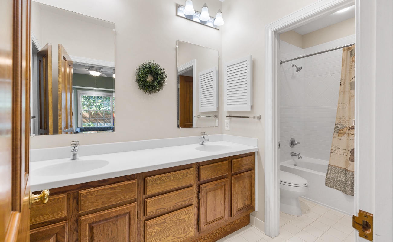 Guest King Suite Bathroom with Double Vanity