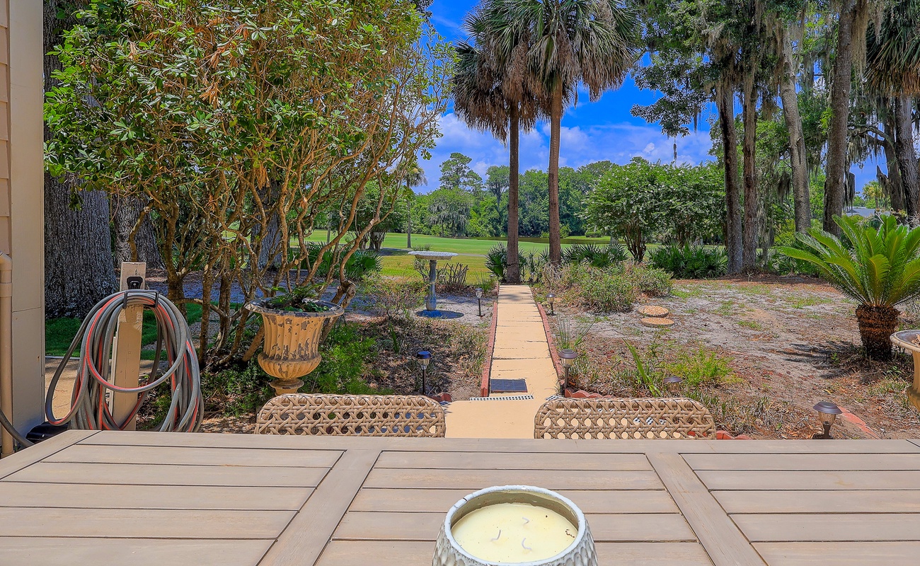 Patio with Golf Course Views and Private Grill