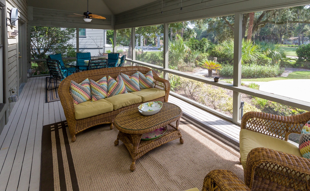 Enclosed Patio Off of Den