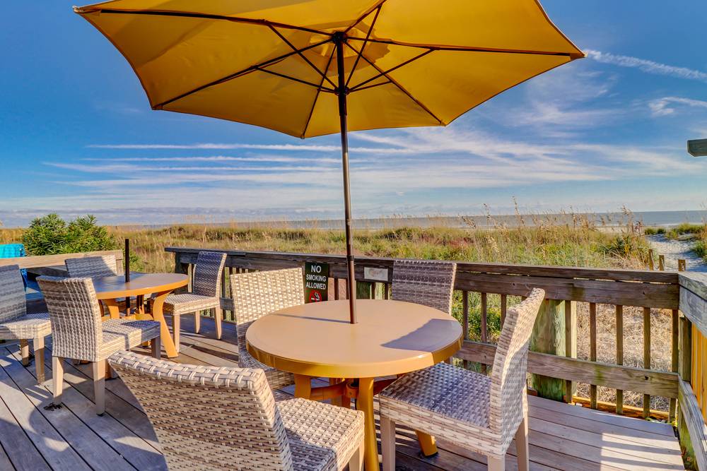 Sun Deck by Pool and Beach Access Path