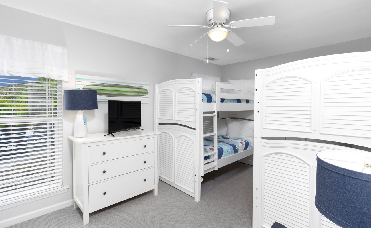 Guest Bedroom with Two Twin Bunk Beds