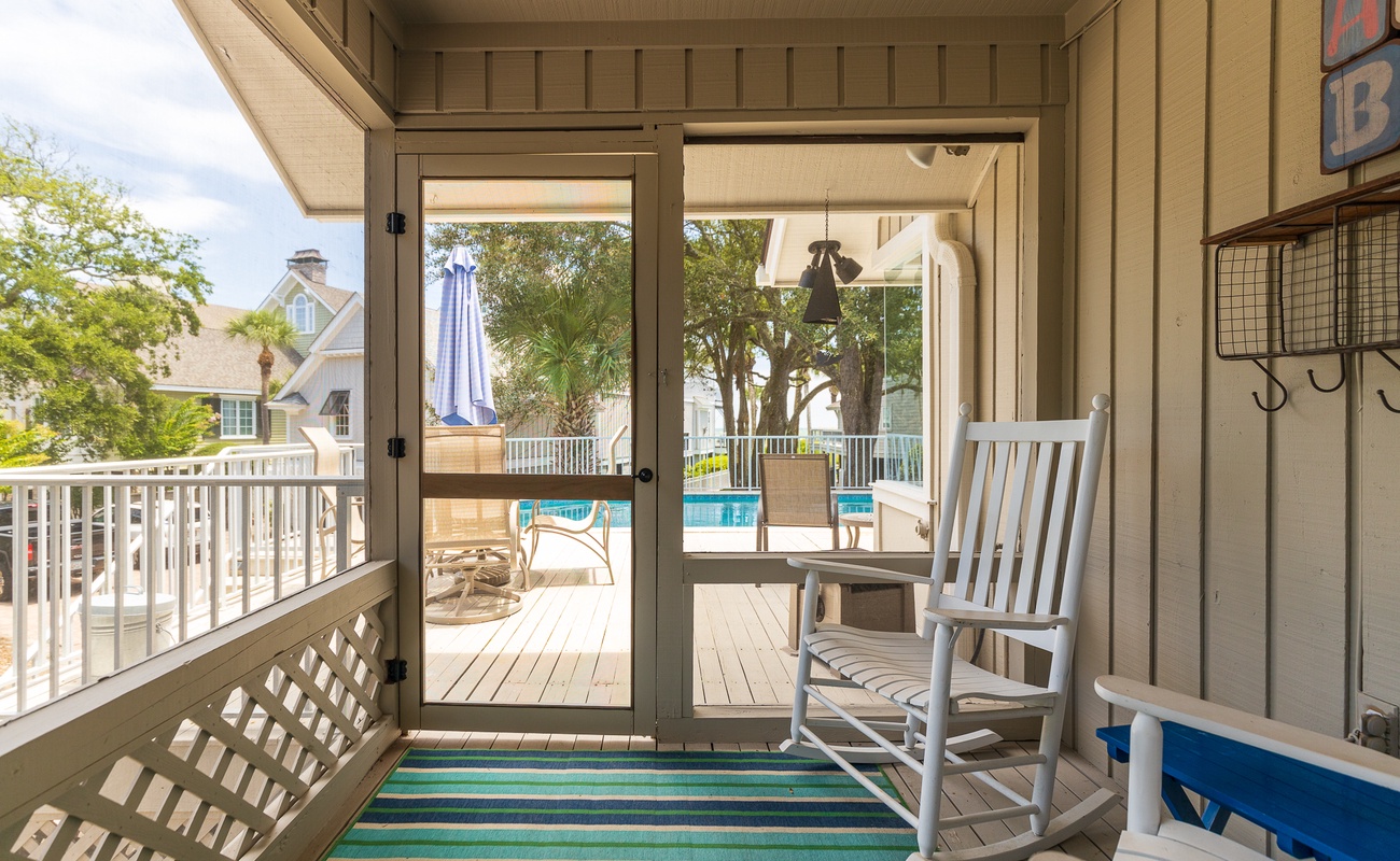 Screened Porch Off of Kitchen