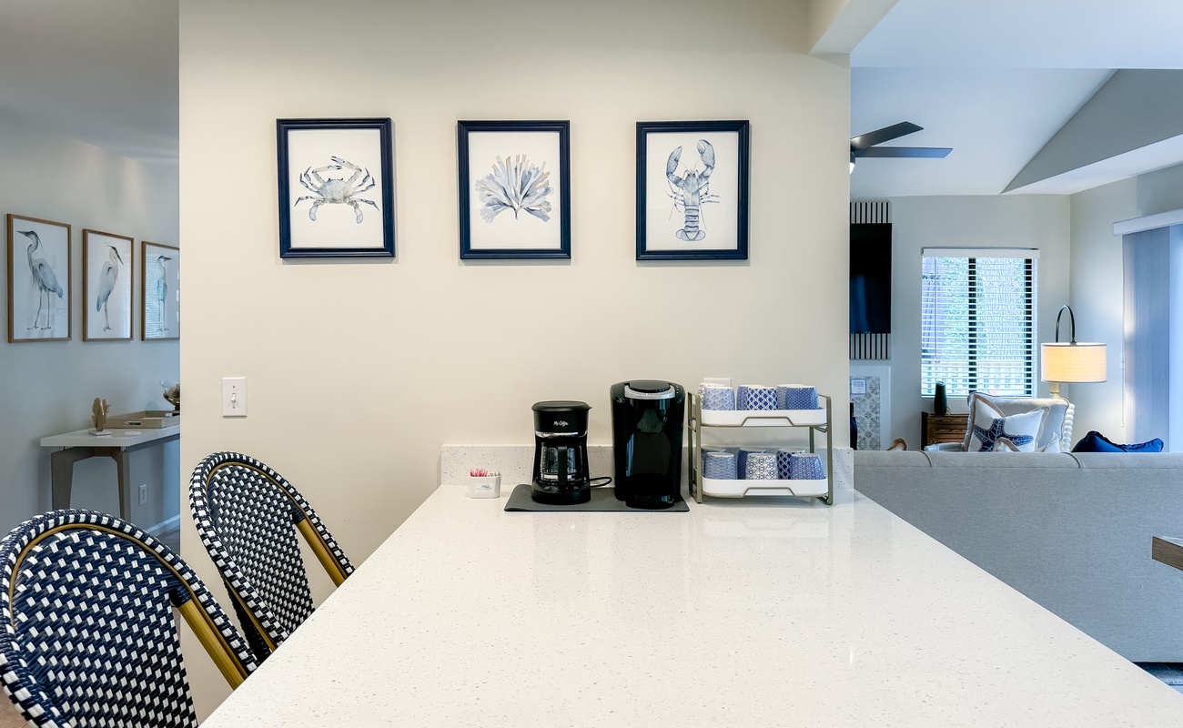 Kitchen with Large Breakfast bar