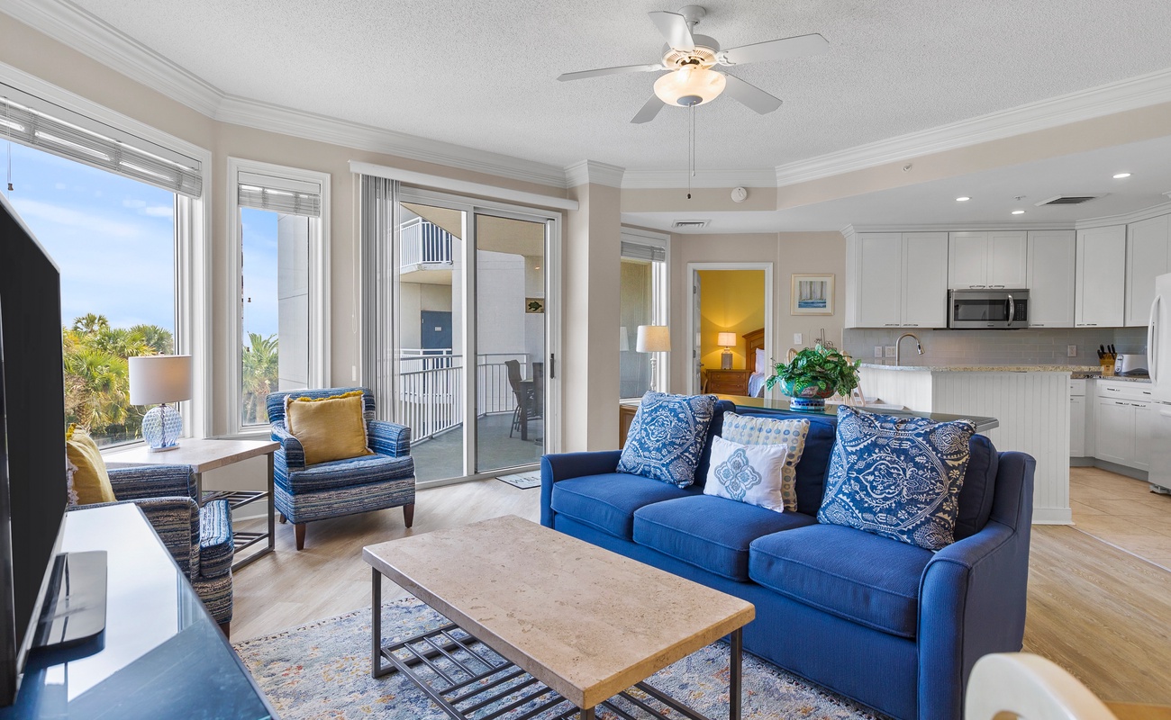 Living Area with Balcony