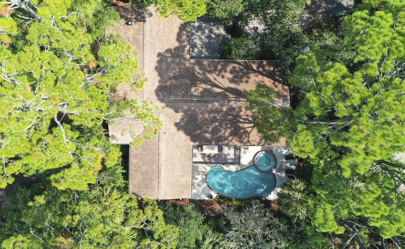 Aerial View from Above Home