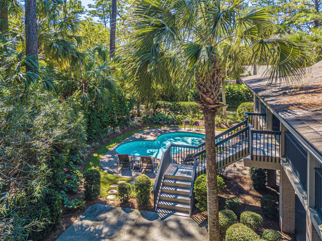 Aerial View of 28 Surf Scoter house and pool