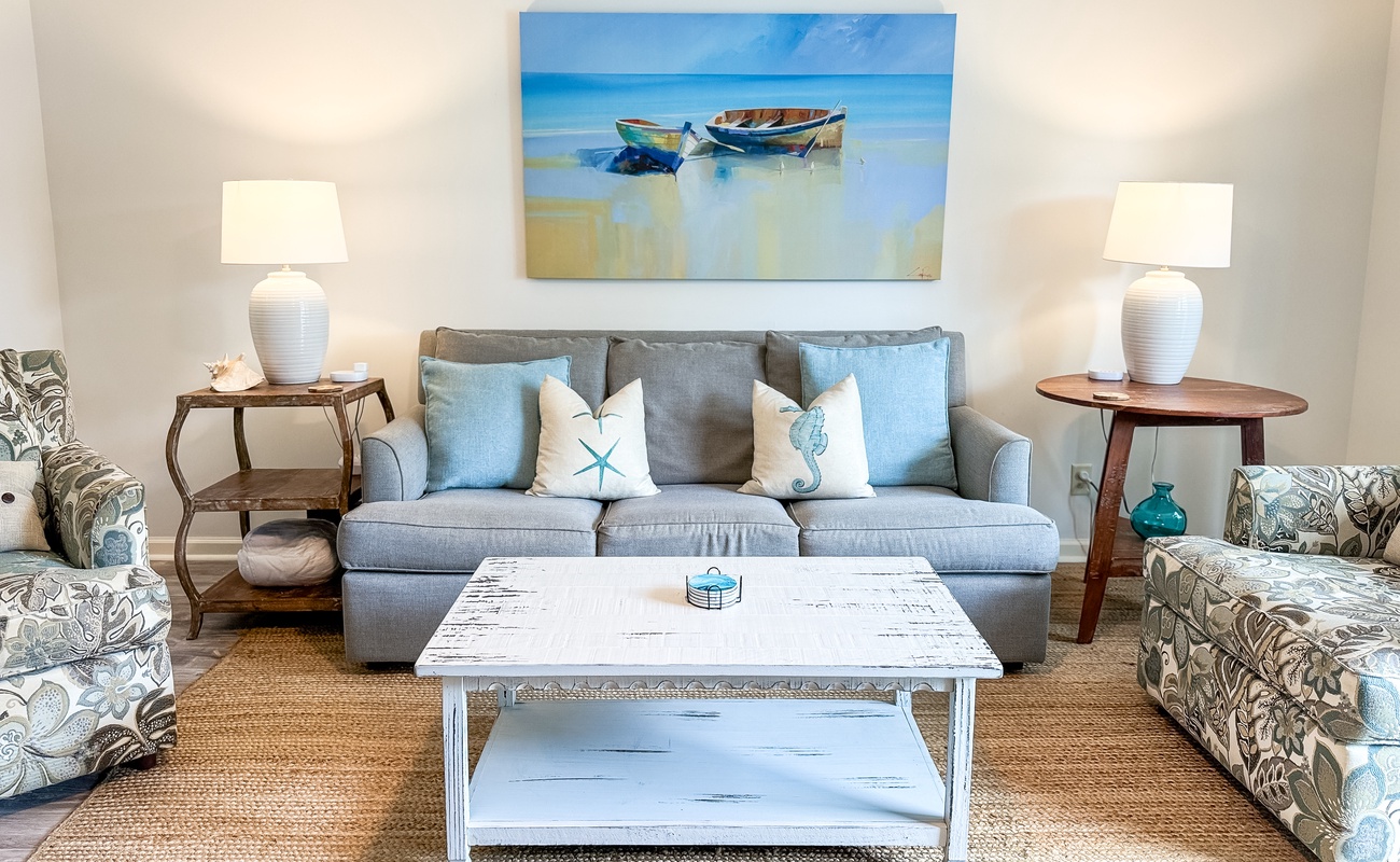 Living Area with Balcony and Pool Access