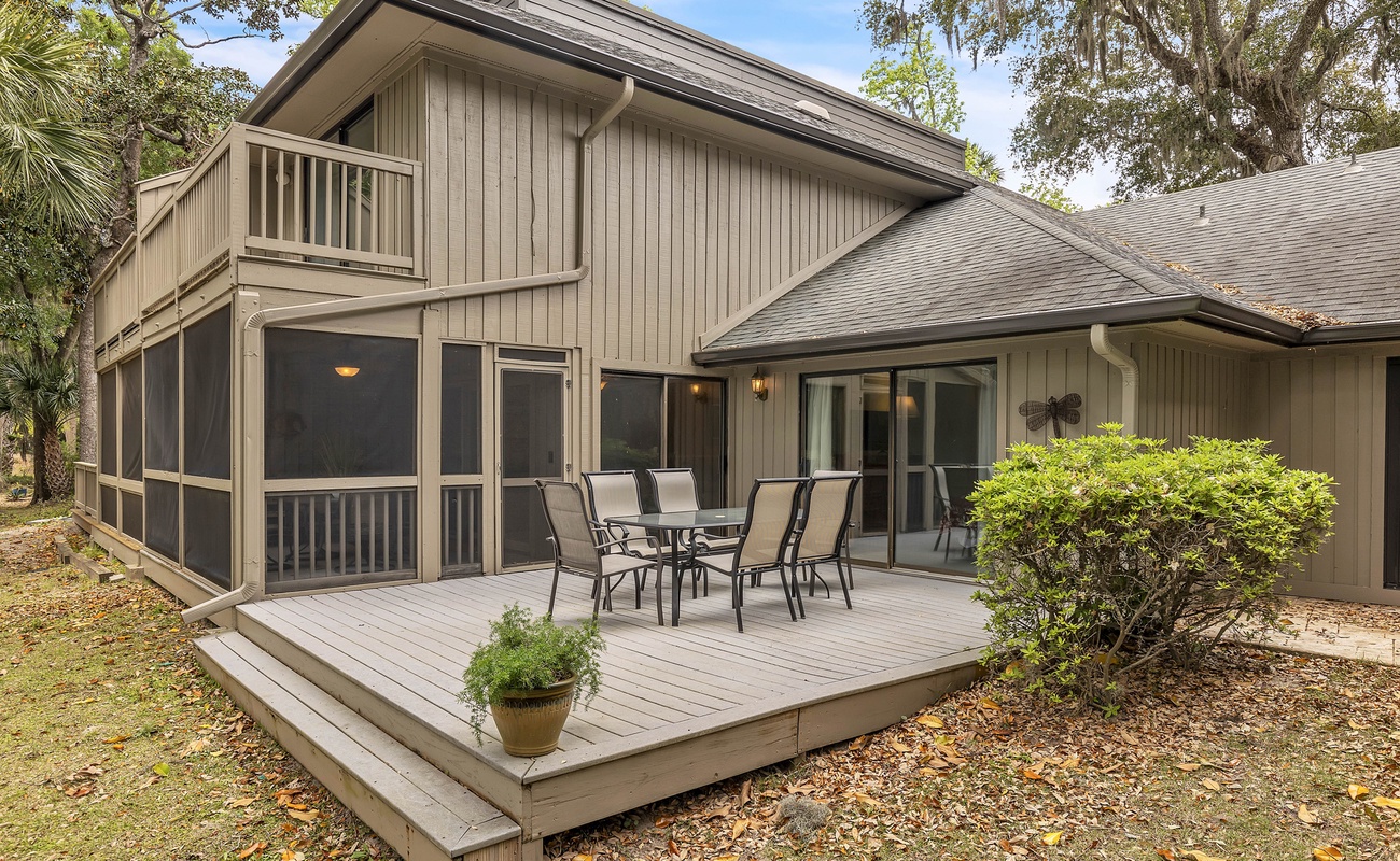 Private Deck with Golf Course Views