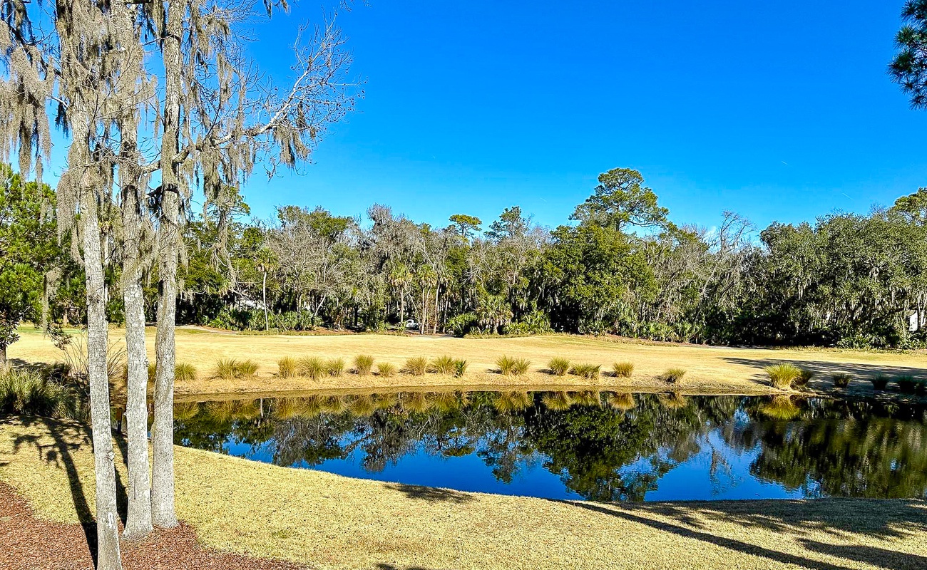 Balcony View of Lagoon and Golf Course Views