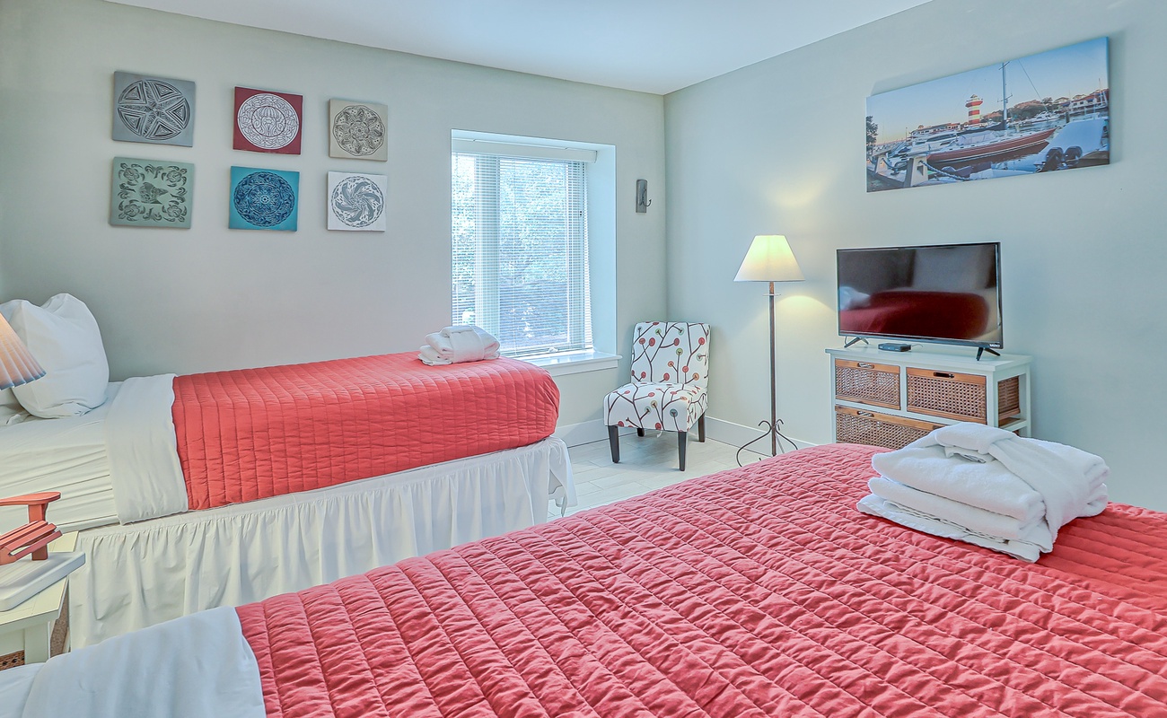 Guest Bedroom with Two Twins