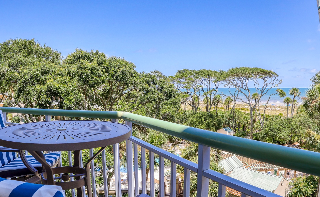 Ocean and Pool View Balcony