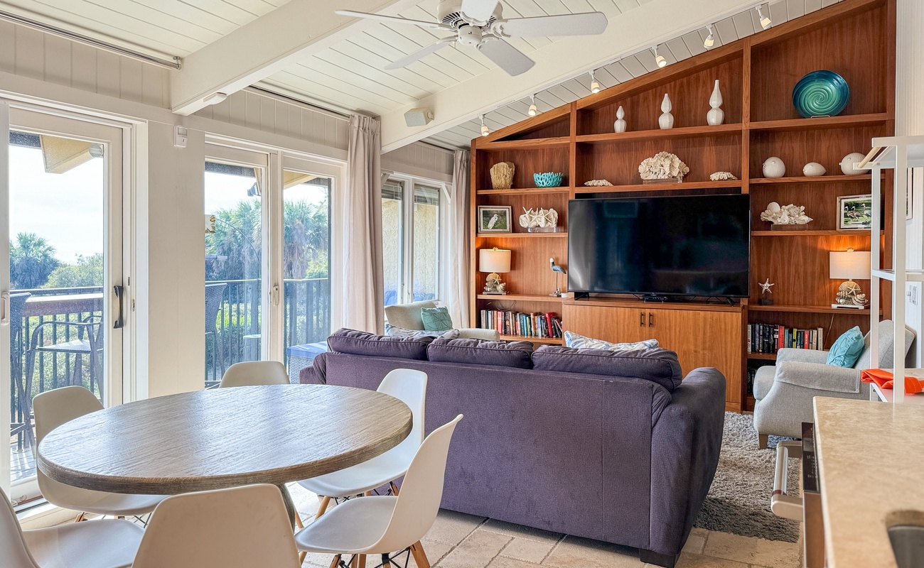 Living Area, Kitchen, and Dining Area