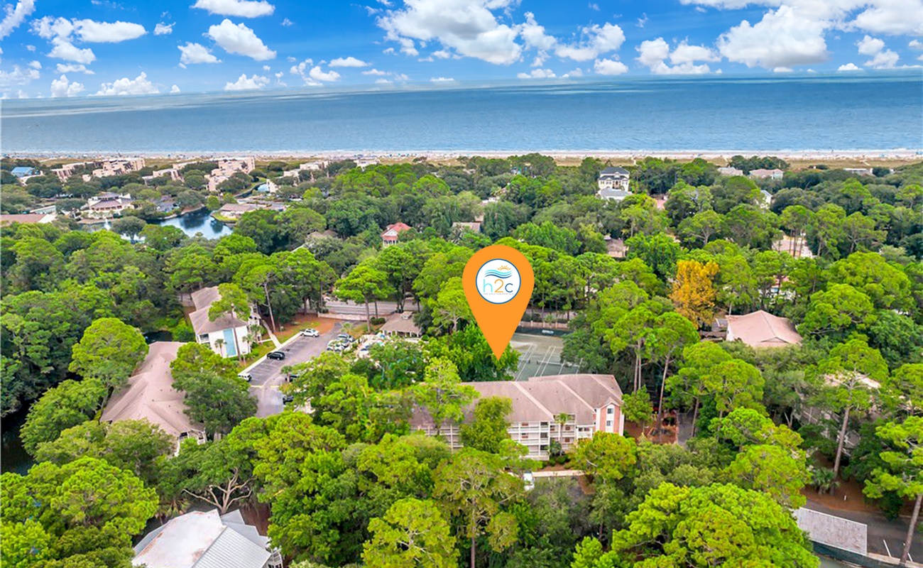 Aerial of Fiddler's Cove
