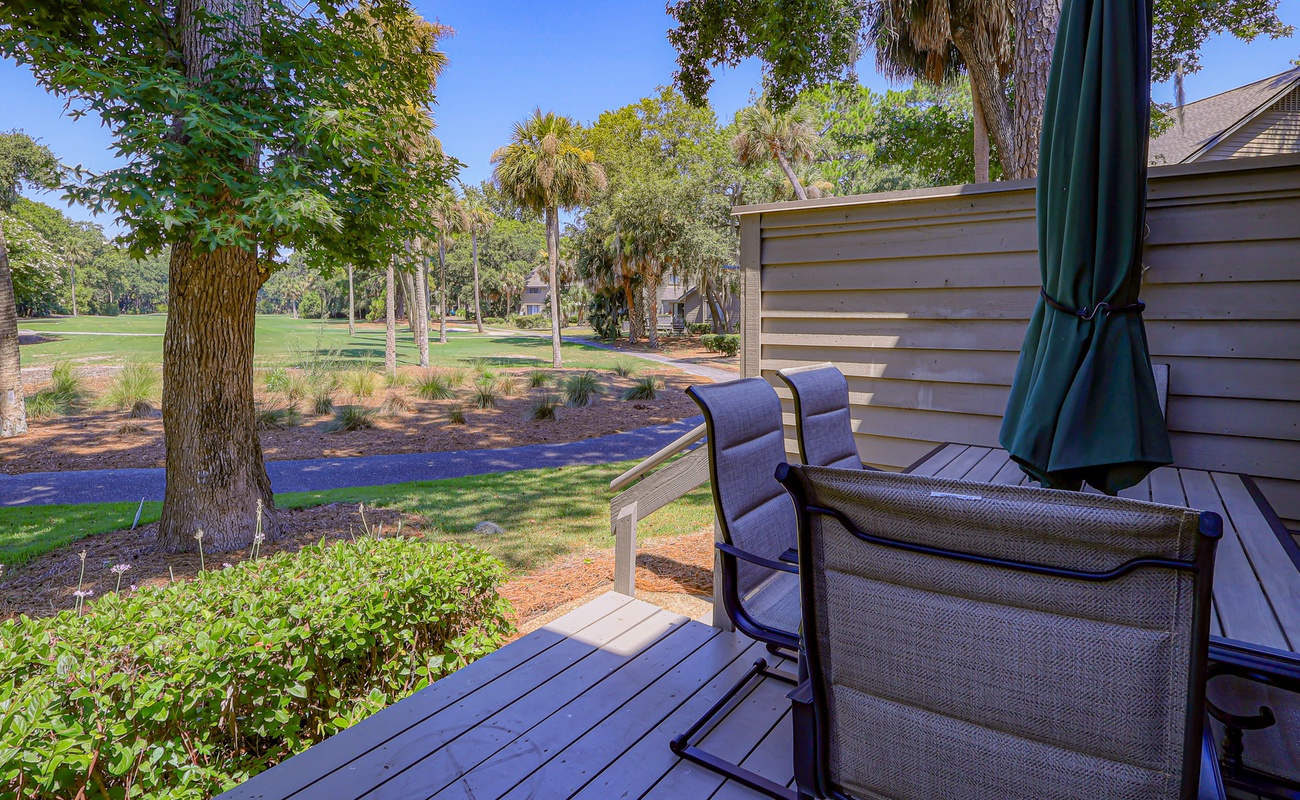 Deck with Golf Course Views