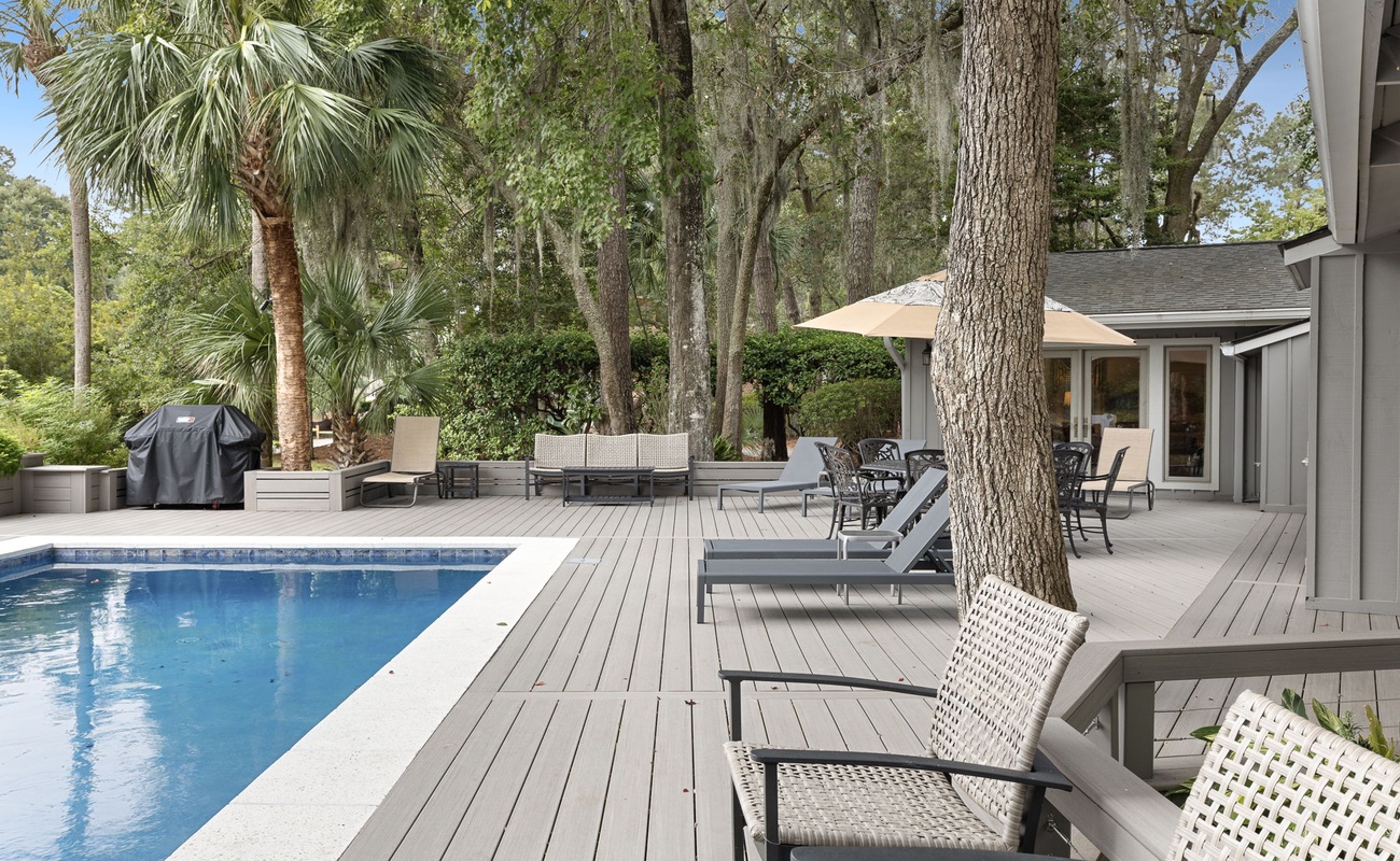 Pool Deck and Backyard Oasis