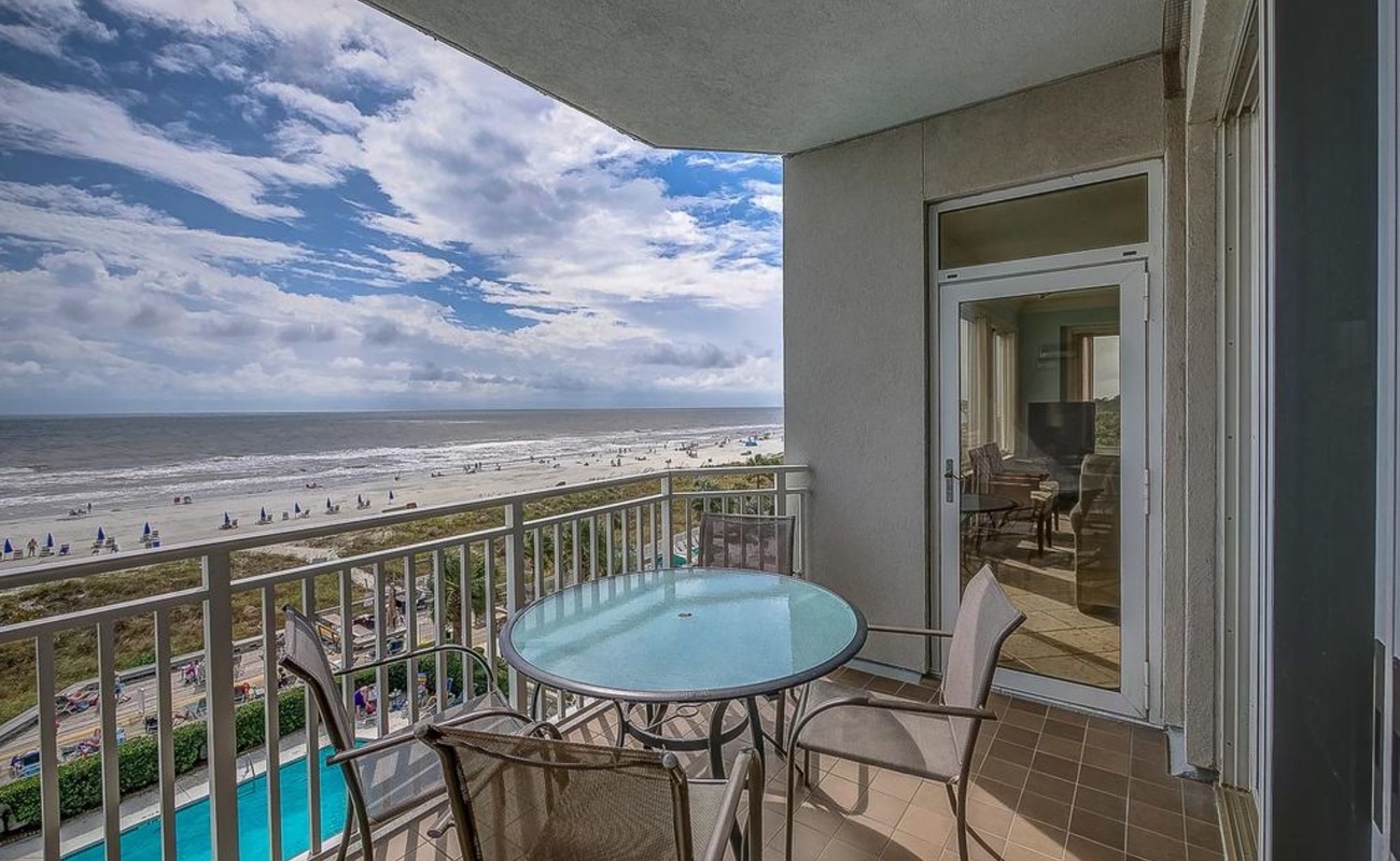 Balcony Shared by Primary Suite and Living Area