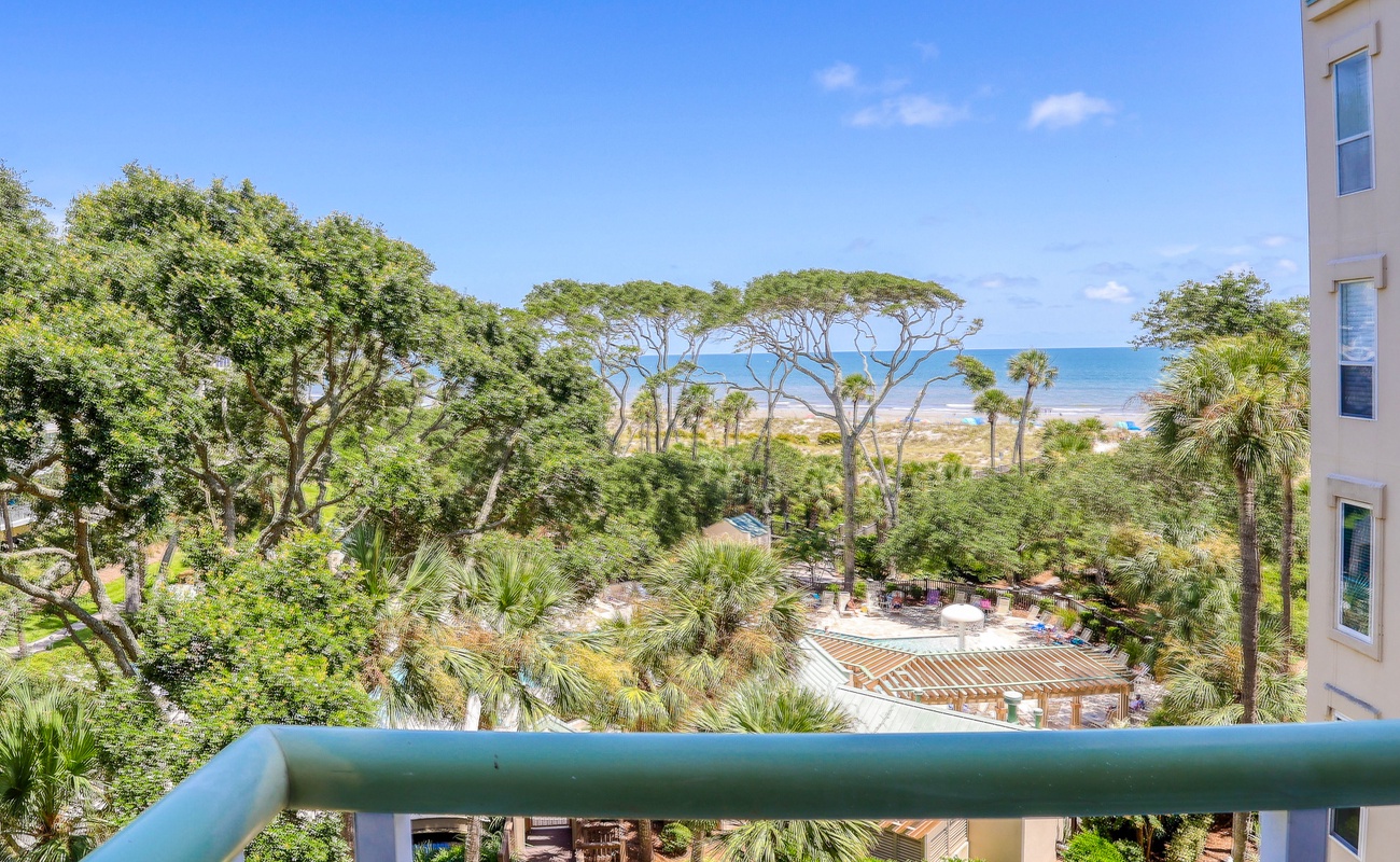 Ocean and Pool View Balcony
