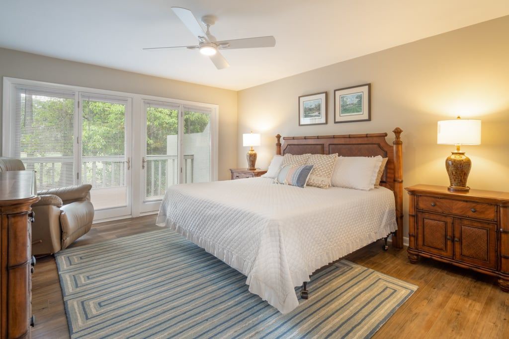 Primary Suite with King Bed and En-Suite Bathroom (Downstairs)