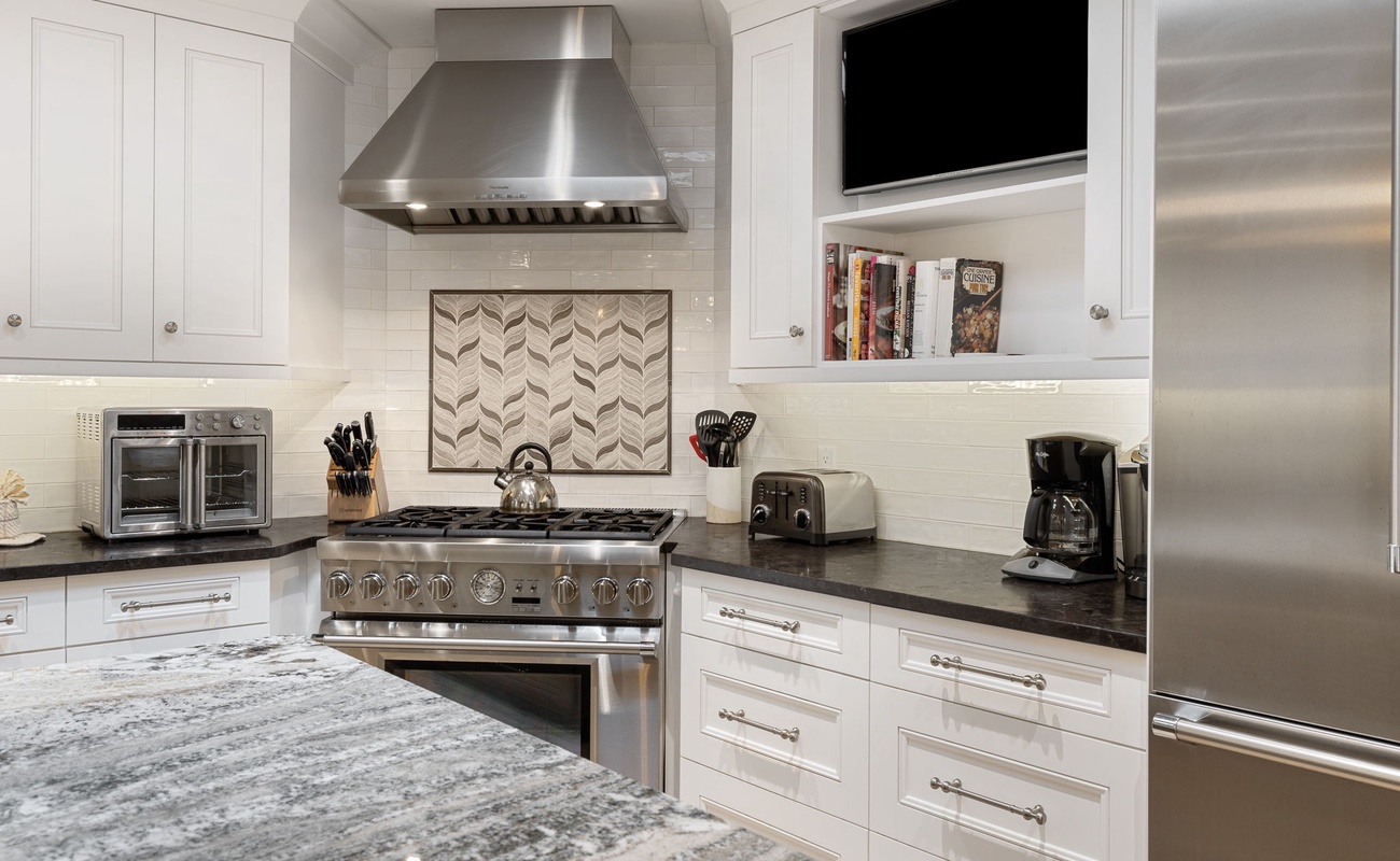 Kitchen Area with Top-of-the-Line Appliances