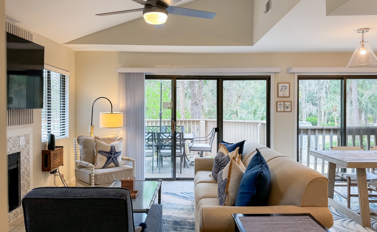 Living Area with Large Wrap Around Balcony