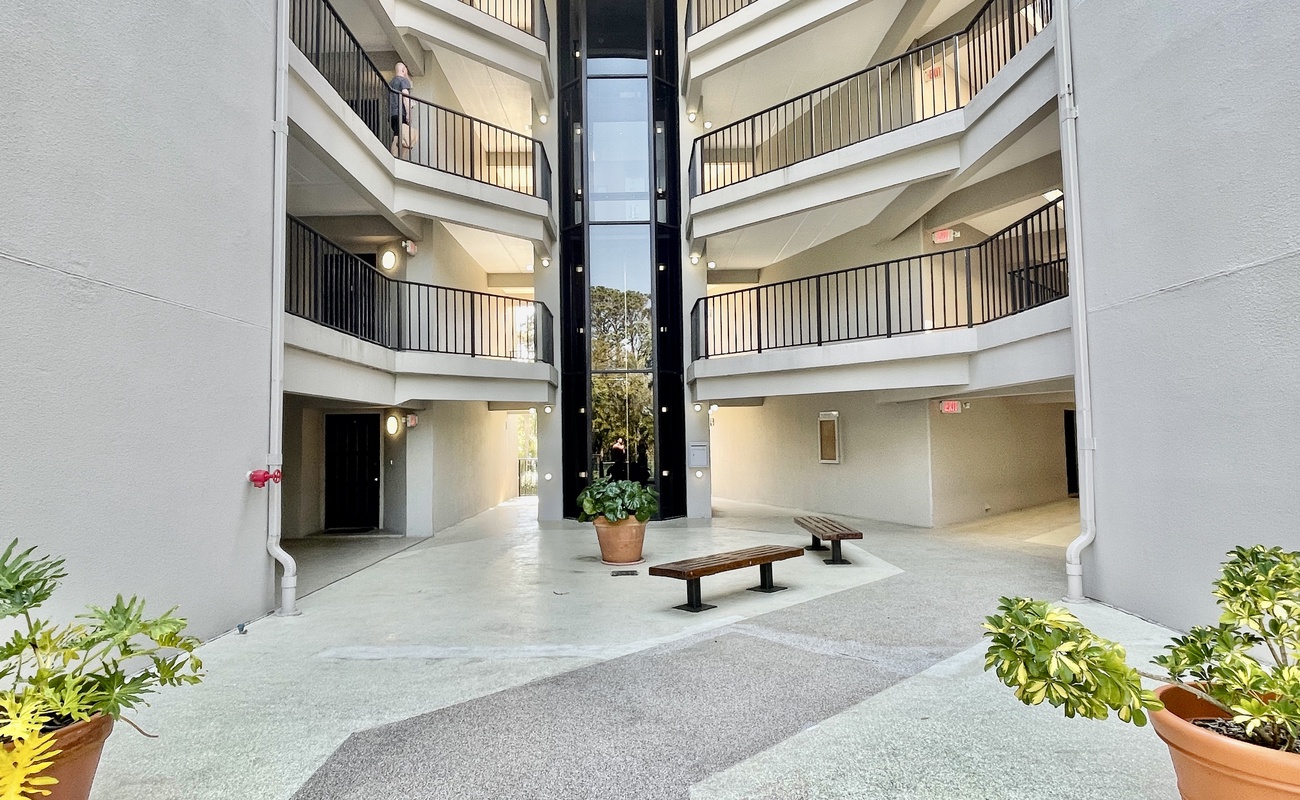 Interior Courtyard at Forest Beach Villas