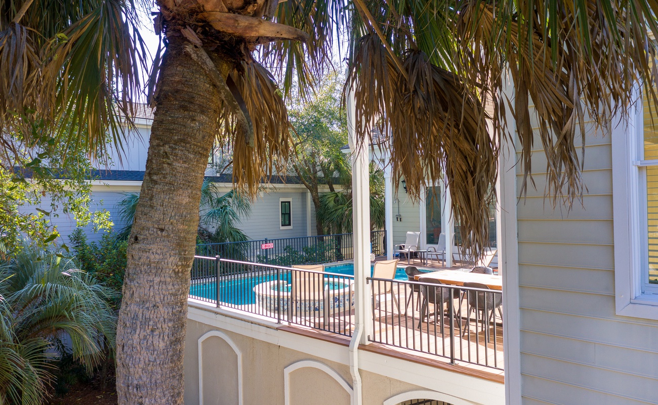 Aerial View Over Exterior Entrance