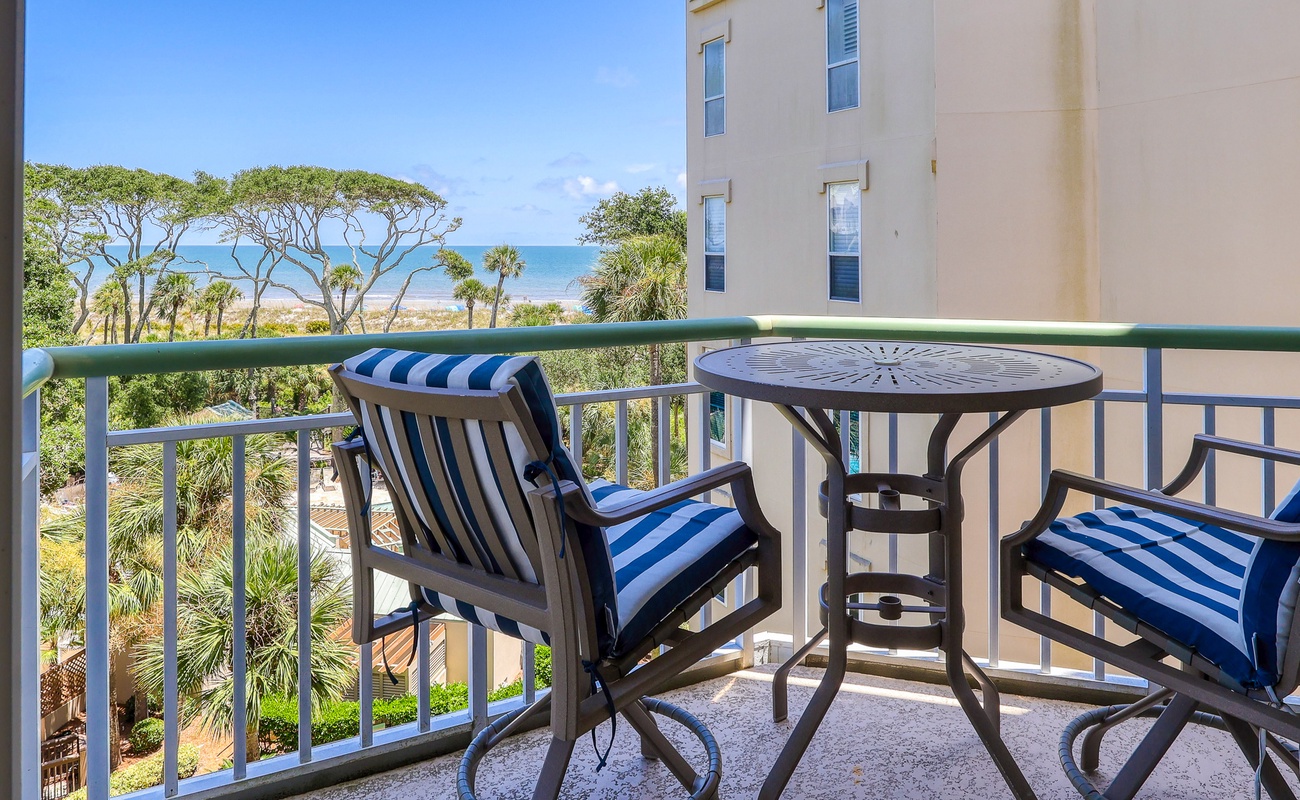 Ocean and Pool View Balcony