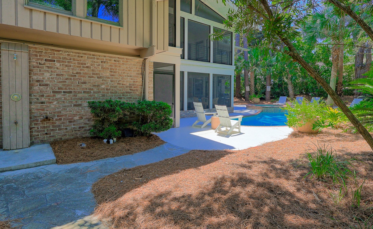 Pool Area with Outdoor Shoer and Beach Path