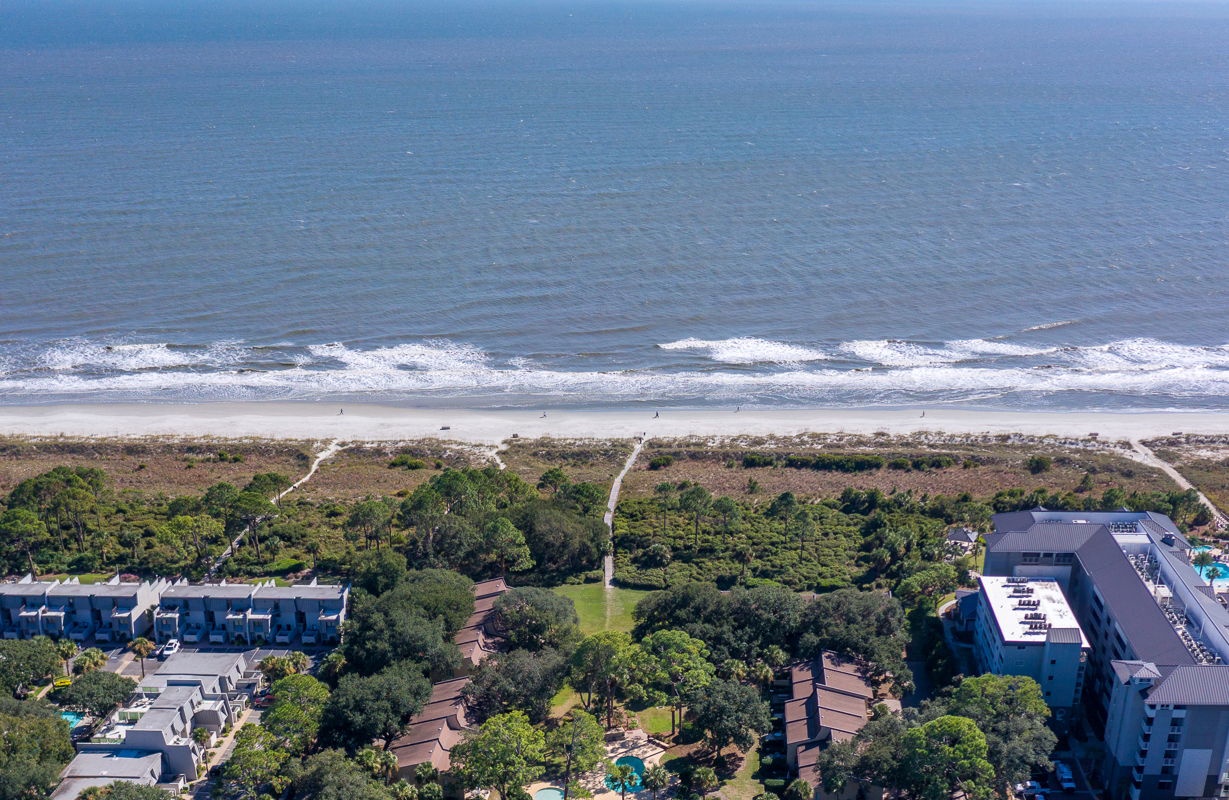 Aerial View of Hilton Head Beach Villas