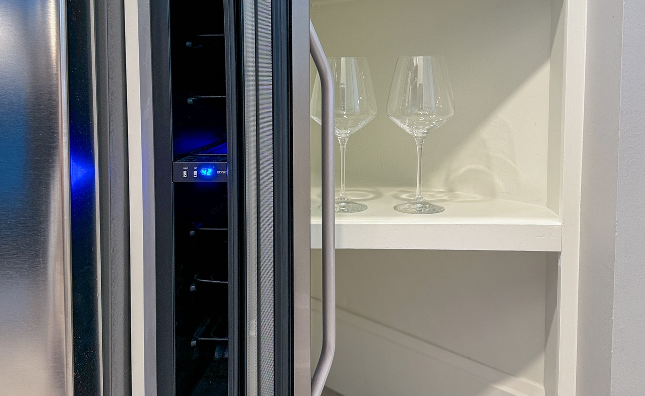 Wine Cooler in Kitchen