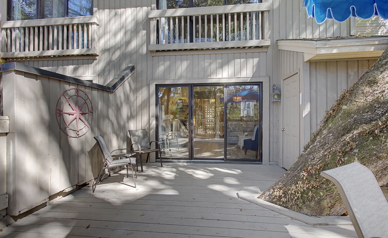 Your private deck offers the perfect spot to unwind with morning coffee or evening relaxation in the gentle sunlight.