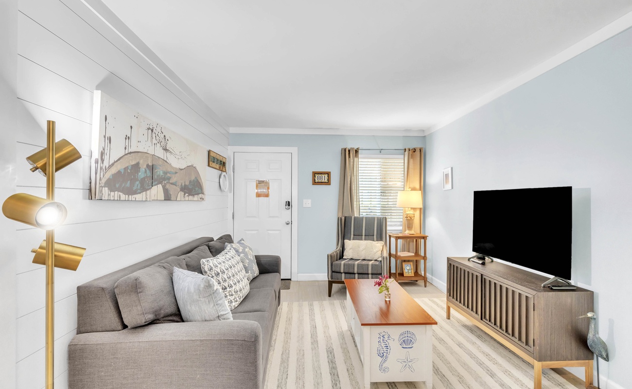 Open Living Space with Sofa Bed