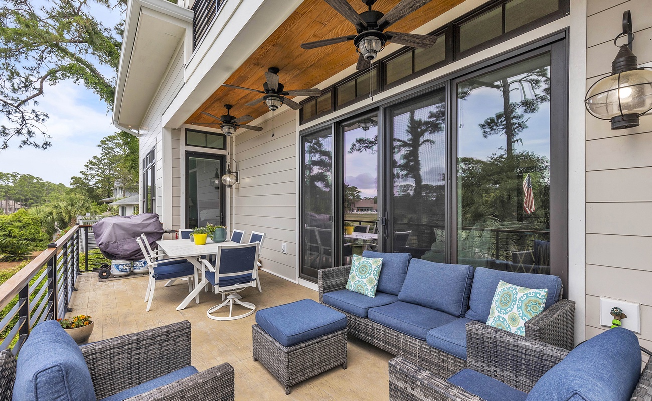 Balcony Overlooking Pool