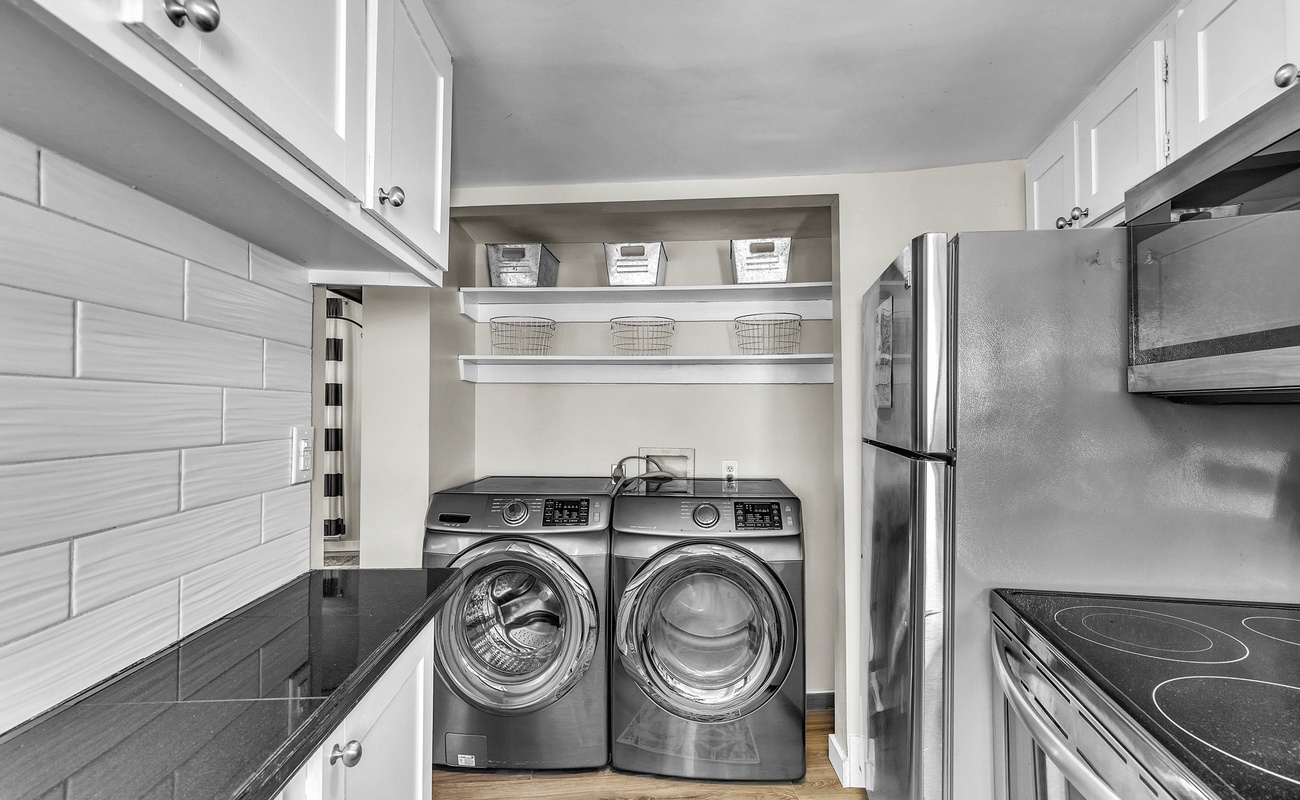 Laundry Closet in Kitchen