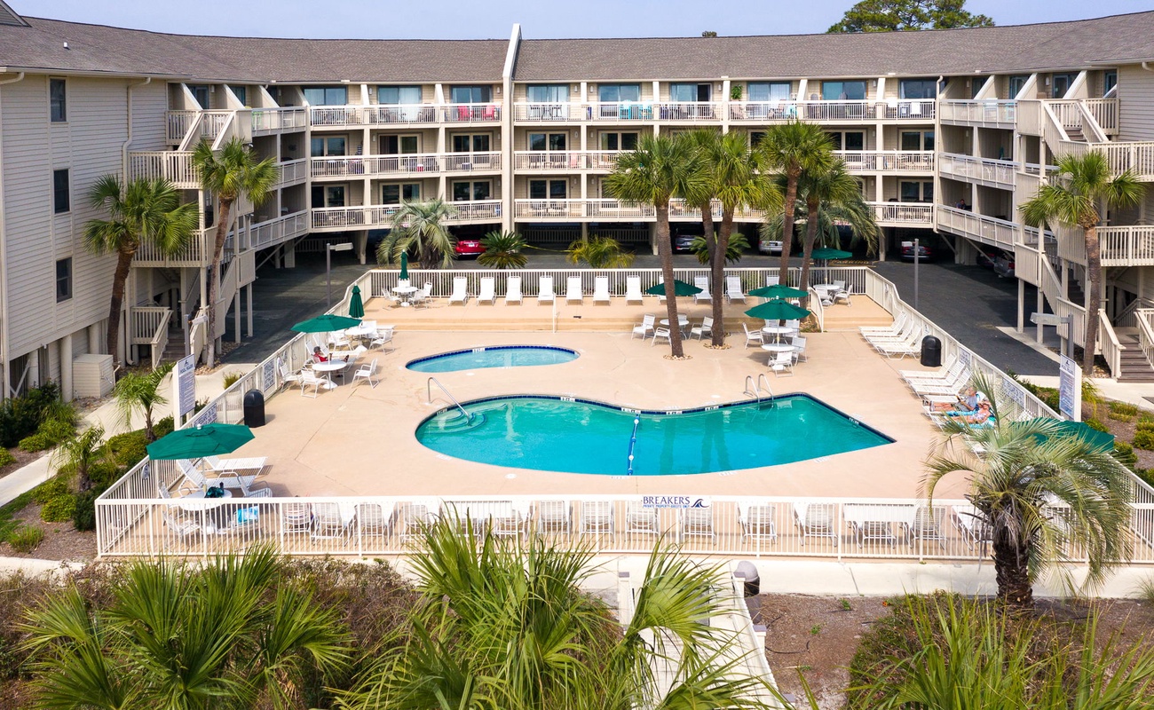 Aerial View of Breakers Ocean Front Villas