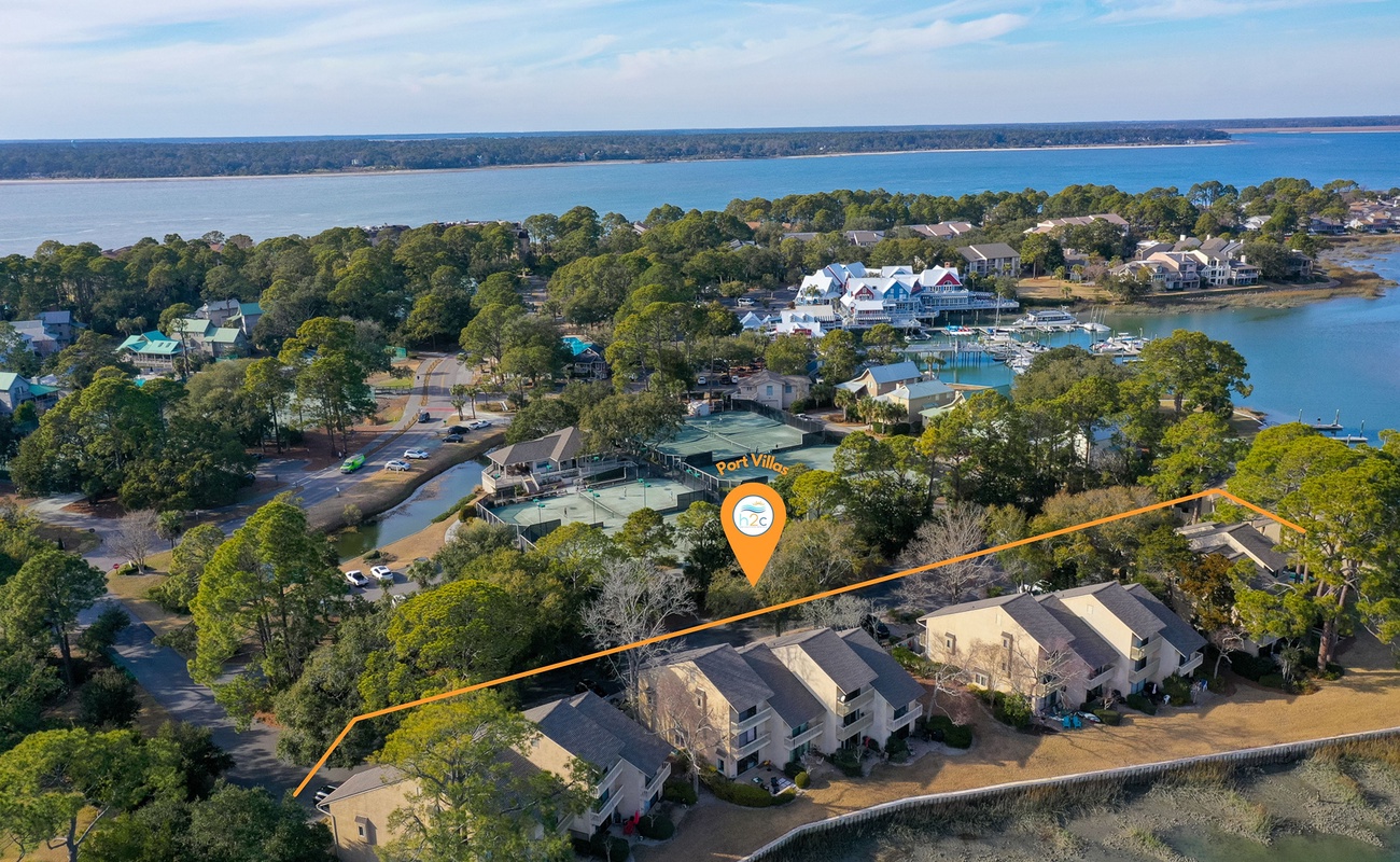 Aerial of Port Villas